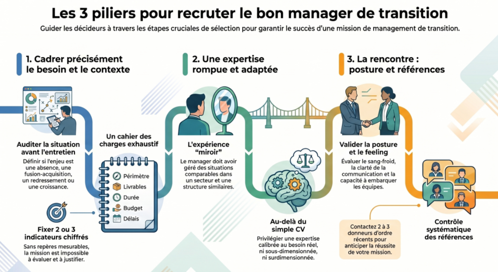  Les critères pour sélectionner le bon manager de transition 